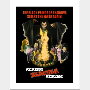 SCREAM BLACULA SCREAM - 2.0 (4 dark tees) Posters and Art